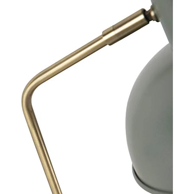 QAZQA Retro Tischlampe Milou, grün mit Bronze, E14 Fassung, dimmbar, 38 cm Höhe – Bild 3