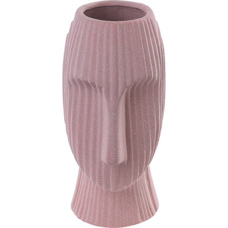 Blumenvase PALLINI 24 cm Steinzeug Pfirsichrosa