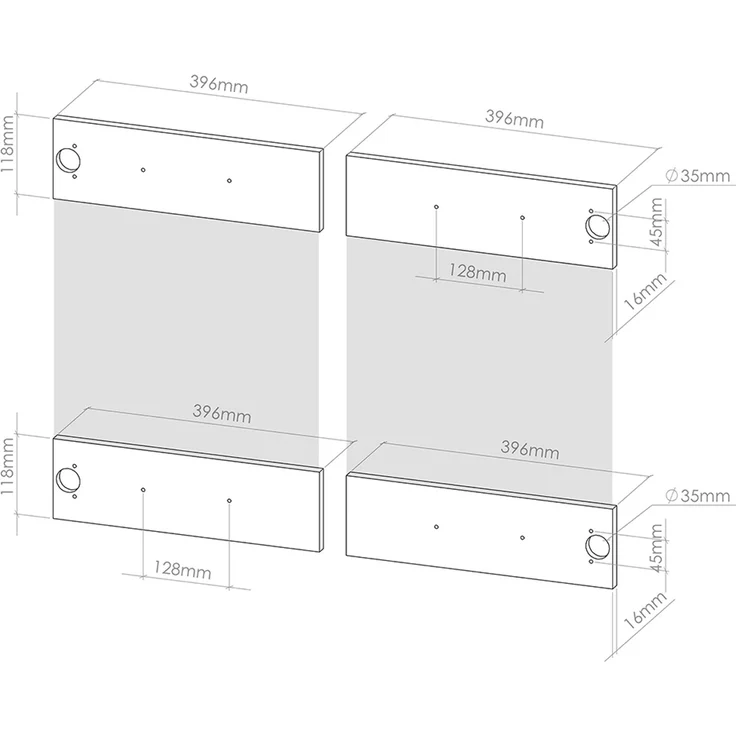 Küchenfront R-Line Weiß Landhaus 79.2 x 59 cm Möbelfront für den Hängeglasschrank Vicco – Bild 2
