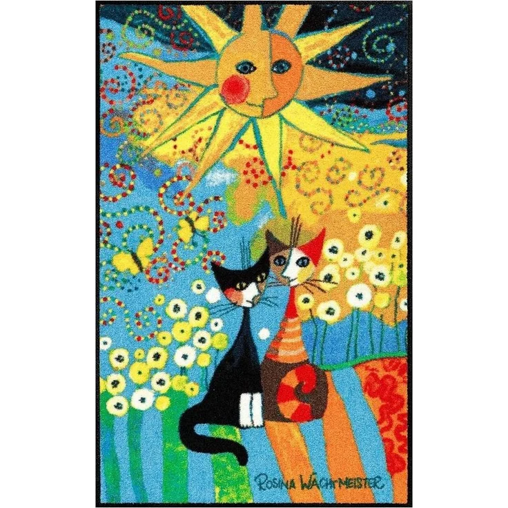 Salonloewe Läufer Fußmatte 75x120 Rosina Wachtmeister La Dolce Vita gelb, Eingangsmatte groß, Höhe: 750 mm – Bild 3