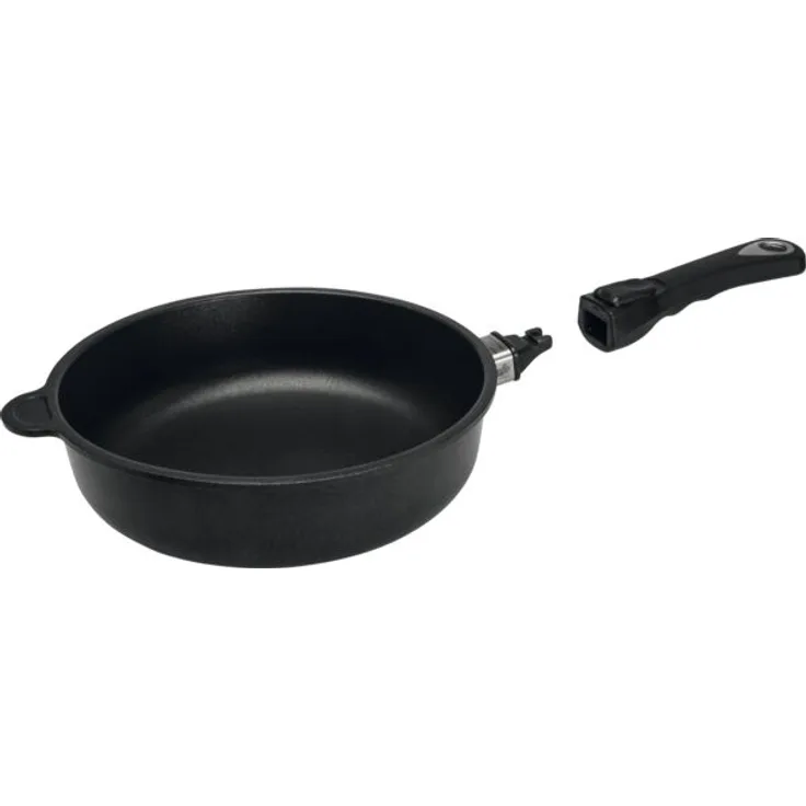 AMT GASTROGUSS Schmorpfanne, induktionsgeeignet, Höhe: 70 mm, ø: 240 mm, schwarz