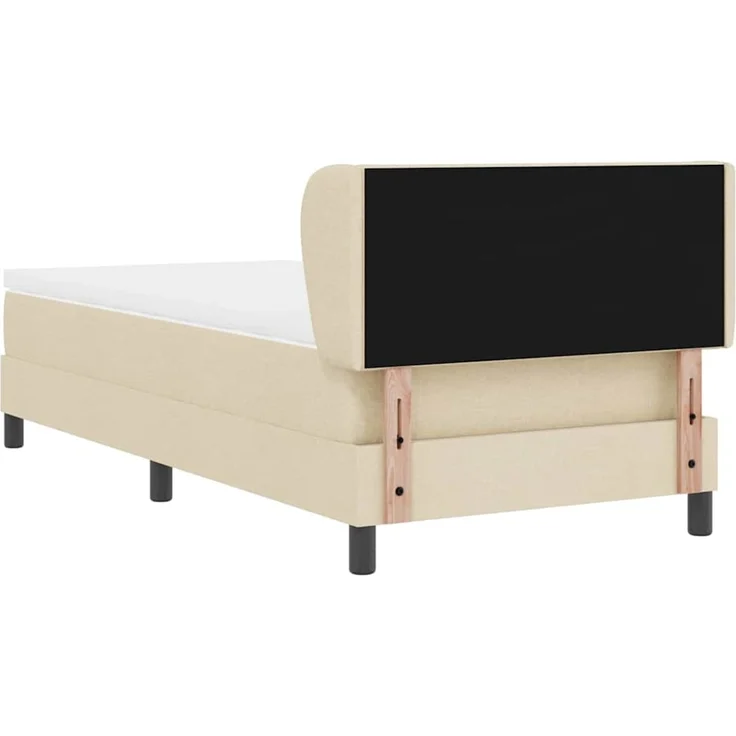 vidaXL Boxspringbett mit Kopfteil Creme 90 x 190 cm Stoff 3340064 – Bild 9