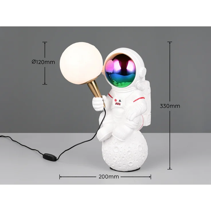 Ausgefallene Tischlampe STRONG LED dimmbar, Deko Lampe USB betrieben, Höhe 33cm – Bild 7
