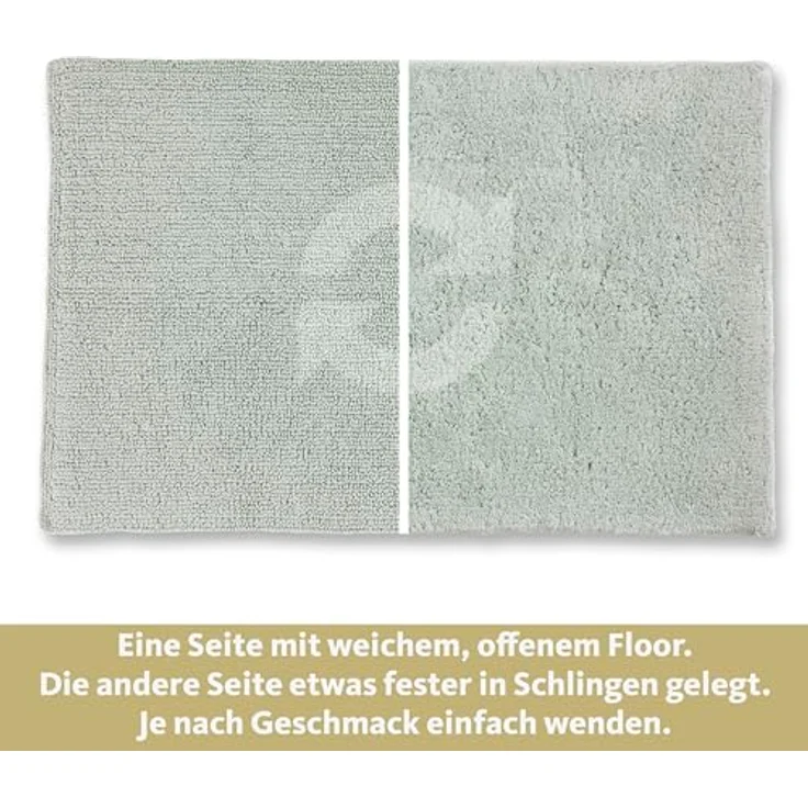 SCHÖNER WOHNEN-Kollektion Badematte Bahamas Uni, Höhe 30 mm, fußbodenheizungsgeeignet, Baumwolle, rechteckig, beidseitig verwendbar – Bild 7