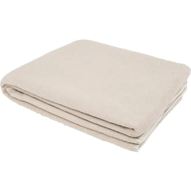 Sansibar 'Doubleface' Wohndecke, Baumwollmischgewebe taupe, 150 x 200 cm – Bild 5