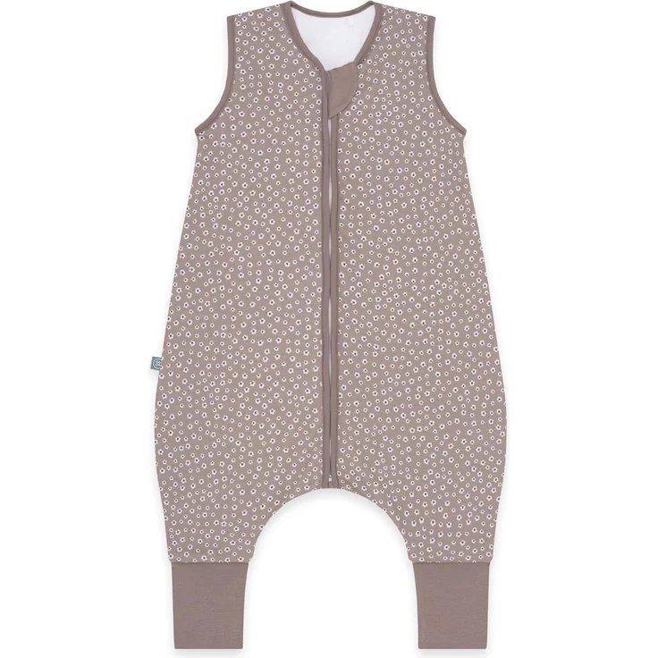 emma & noah Baby Schlafsack mit Füßen 1.0 TOG, Ganzjahres Schlafsack mit Beinen für den Frühling, Sommer und Herbst, 100% Bio-Baumwolle, OEKO-TEX Zertifiziert (Blume Berry, 110 cm) – Bild 1