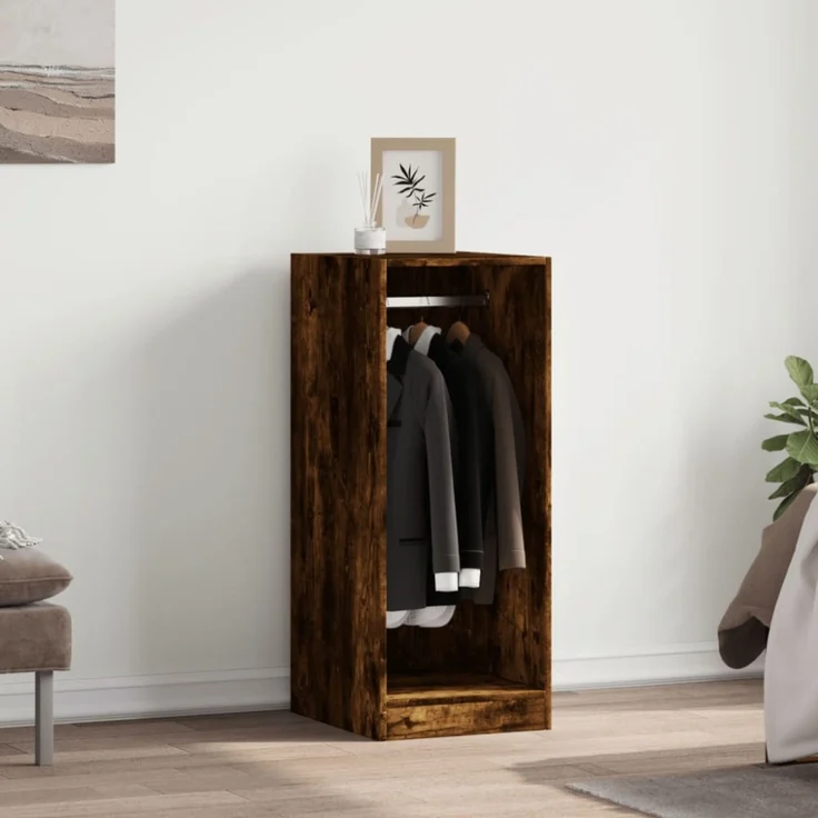 vidaXL Kleiderschrank Räuchereiche 48x41x102 cm Holzwerkstoff 840818 – Bild 11