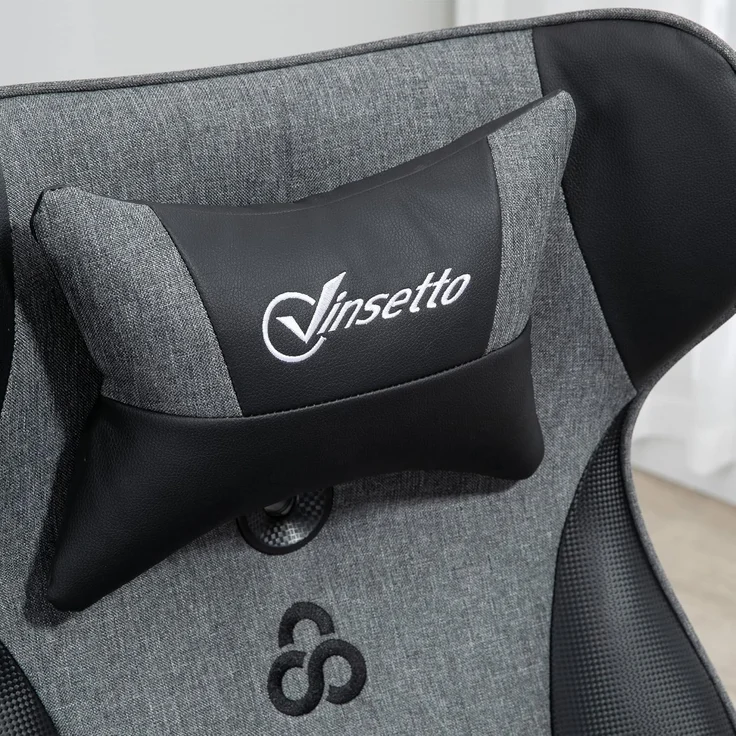 Vinsetto Schreibtischstuhl höhenverstellbarer Bürostuhl, 360° drehbar (Gamingstuhl, 1 St), für Büro, Schlafzimmer, Schwarz – Bild 9