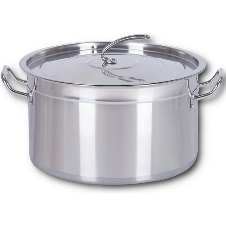 HOOZ Suppentopf Gastronomie Kochtopf Ø 30x20 cm 15 Liter – Großer Universalkochtopf, Edelstahl (XXL Partytopf 15 l mit Deckel, 2-tlg, Induktionsgeeignet, inkl. Deckel und innenliegender Messskala), Großvolumiger Gastro-Topf – für Großküche & Feiern mit... – Bild 4