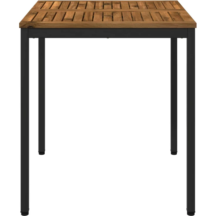 vidaXL Gartentisch NAARDEN Natürlich und Schwarz 70 x 68,5 x 75 cm 901307 – Bild 3