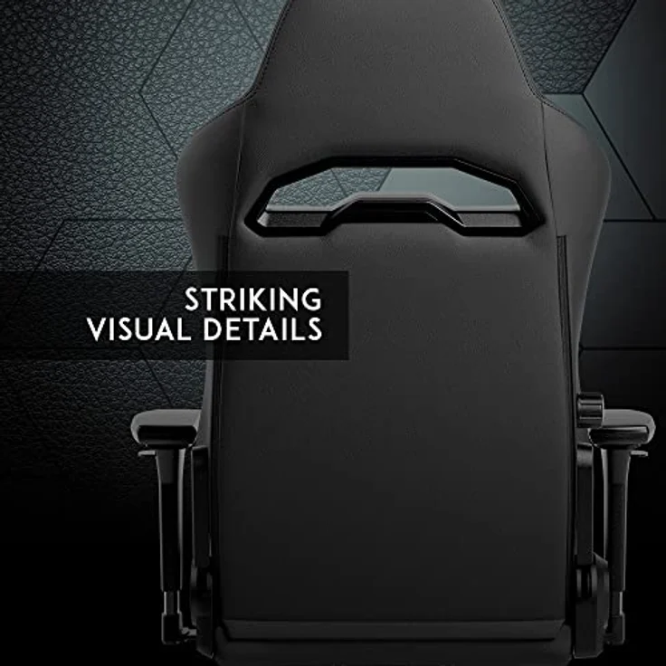 noblechairs HERO ST Gaming Stuhl - Black Edition, ergonomischer Bürostuhl mit Kaltschaumpolsterung, bis 150 kg belastbar, High-Tech-PU-Kunstleder, 60-mm-Rollen – Bild 3