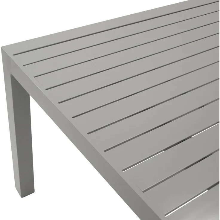 DEGAMO BAGO XL Garten-Ausziehtisch, Aluminium, silbergrau,195/255x120cm – Bild 7