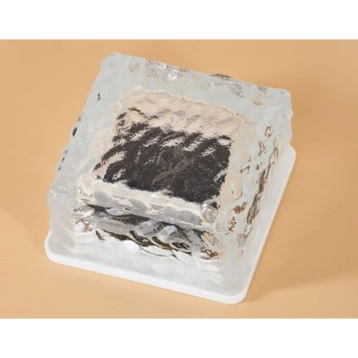 esotec LED Solarleuchte 2x Echtglas Leuchtsteine je 10x10x5cm 8-LEDs 3000K 6500K außen 102560, Dauerlicht, LED fest integriert, 3000K warmweiß, 6500K kaltweiß, Echtglas, 8 LEDs, Leuchtzeit bis 40Std, Akku wechselbar, SOLAR – Bild 6