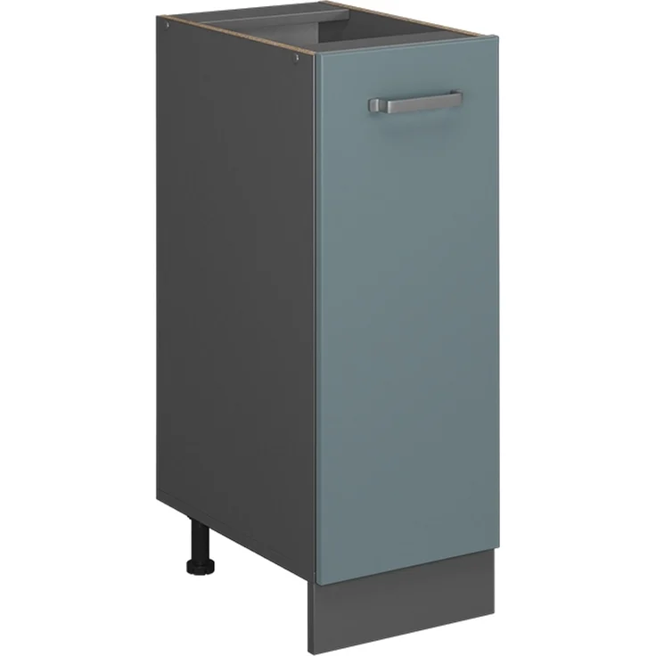 Apothekerschrank R-Line Blau-Grau 30 cm ohne Arbeitsplatte Vicco – Bild 1