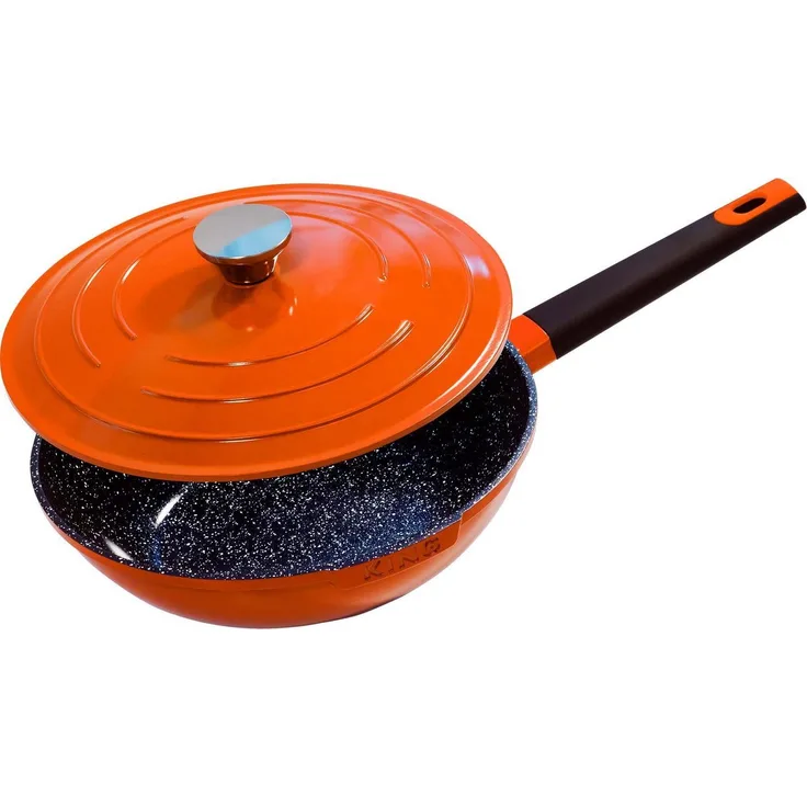 KING Wok Shine Orange, Aluminiumguss (1-tlg), Ø 28 cm, Induktion