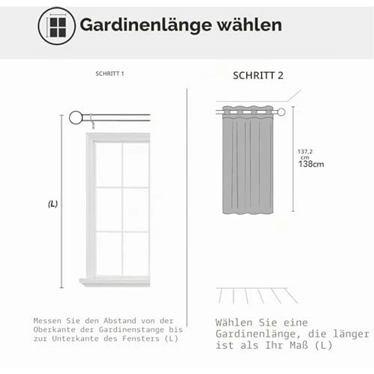 Deconovo Blickdichter Kurzer Vorhang Hitzeschutz Thermovorhänge Waldgrün | 1 Stück, H138 x B132 cm, Ösenschal Gardinen, Abdunkelnd, Sichtschutz, UV-Schutz, Kälteschutz und Hitzeschutz Blackout Curtain – Bild 7