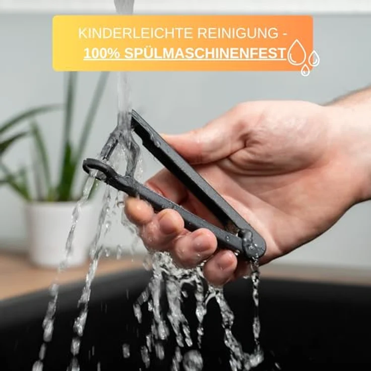 Thiru Entkerner mit robustem sternförmigen Entkernstößel, Kirsch-und Pflaumenentsteiner Set, Made in Germany, Sparset für Kirschen und Pflaumen – Bild 8