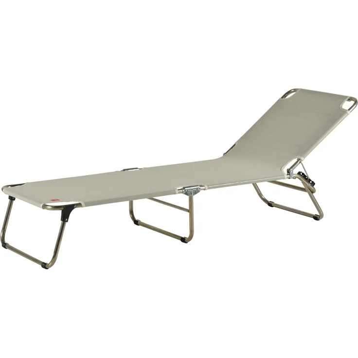 Dreibeinliege Amigo aus Aluminium, Taupe