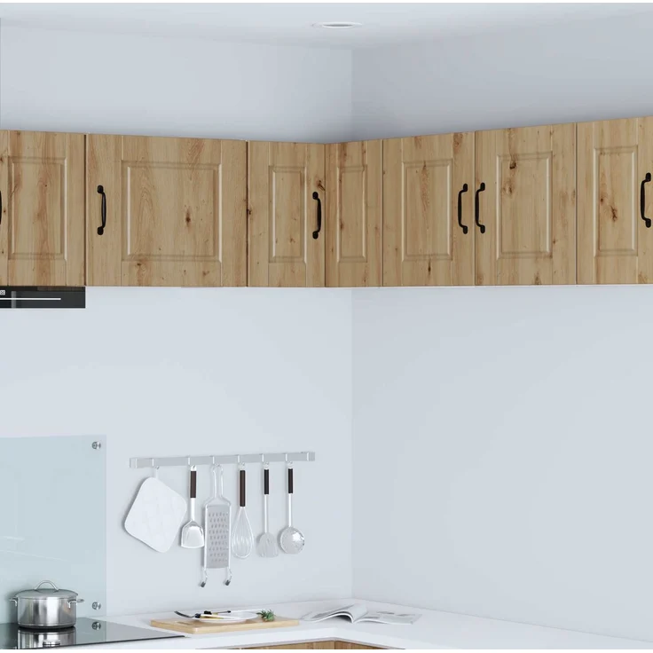 vidaXL Wand-Eckschrank PORTO Artisan-Eiche 57 x 57 x 40 cm 885314 – Bild 1