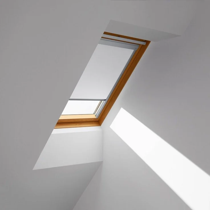 Verdunklungsrollo DBL M08 4288, VELUX, verdunkelnd, ohne Bohren, in Führungsschienen, VELUX »Pick & Click!«, alufarbene Führungsschienen & Griffleiste – Bild 3