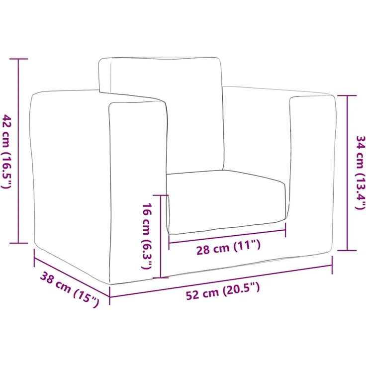 vidaXL Schlafsofa für Kinder Rosa Weicher Plüsch 4104807 – Bild 9