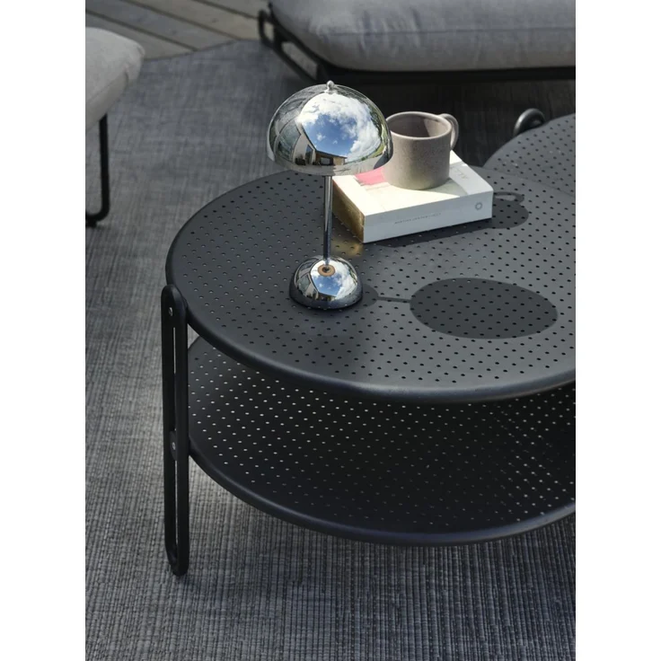 Brafab Blixt Loungetisch Aluminium rund – Bild 5