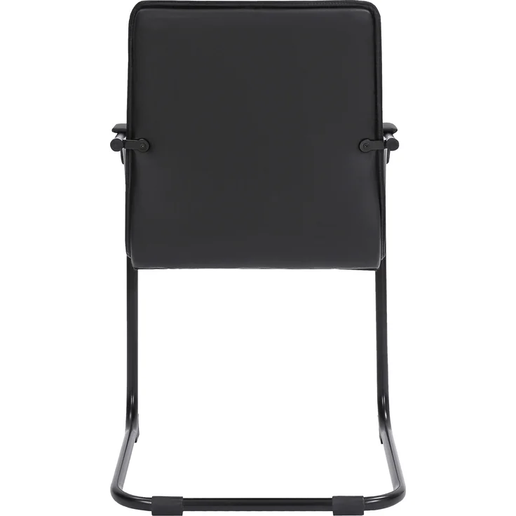 CLP Besucherstuhl & Konferenzstuhl Tira Kunstleder,schwarz/schwarz – Bild 5