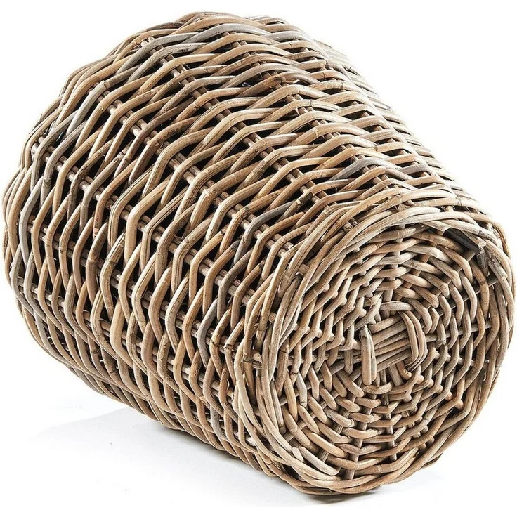 Kobolo Pflanzkübel Pflanzkorb Rattan - rund - mit Folie ausgeschlagen – Bild 2