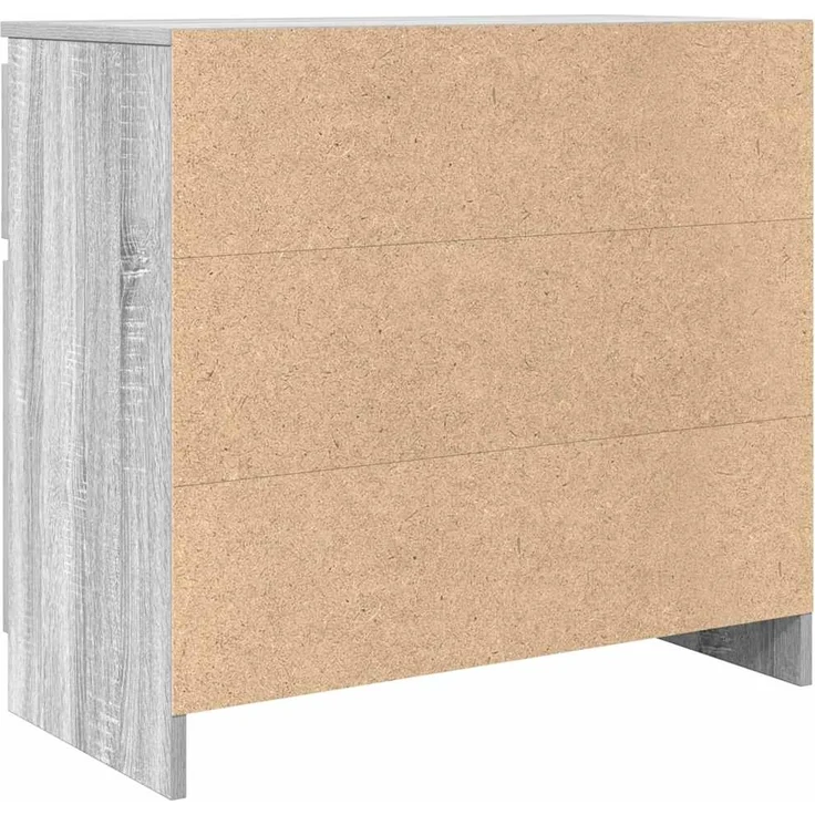 vidaXL Sideboard mit Schublade Grau Sonoma 71x35x65 cm Holzwerkstoff 861603 – Bild 7