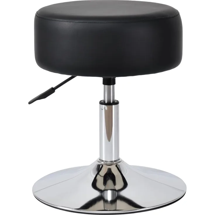 Duhome Hocker, Drehhocker Sitzhocker Rund Rollhocker Schminkhocker Höhenverstellbar