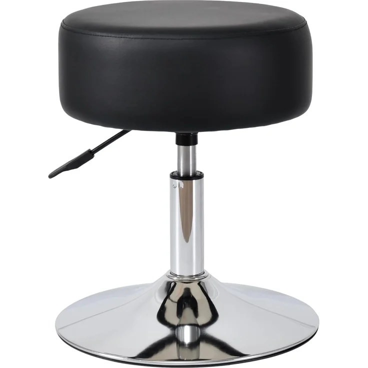 Duhome Hocker, Drehhocker Sitzhocker Rund Rollhocker Schminkhocker Höhenverstellbar