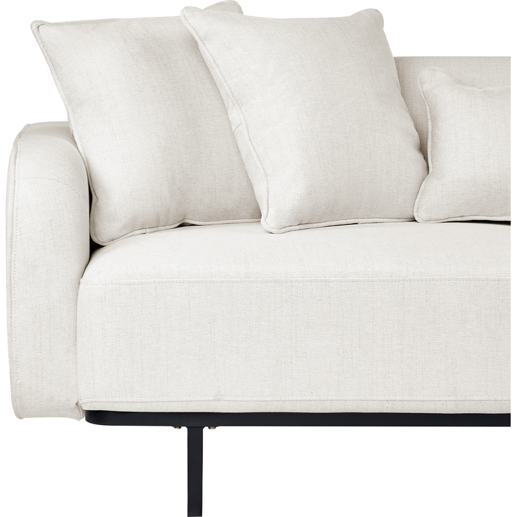 Sofa 3-Sitzer SVANEK Stoff Cremeweiß – Bild 6