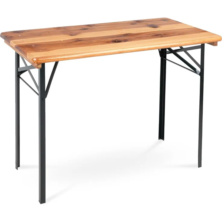 Stagecaptain BBT-117 Hirschgarten Bierzelttisch 117 cm - Robuster, kurzer Biertisch (117 cm lang) - Lackierte Oberfläche - Zusammenklappbar - Einfach zu verstauen und transportieren