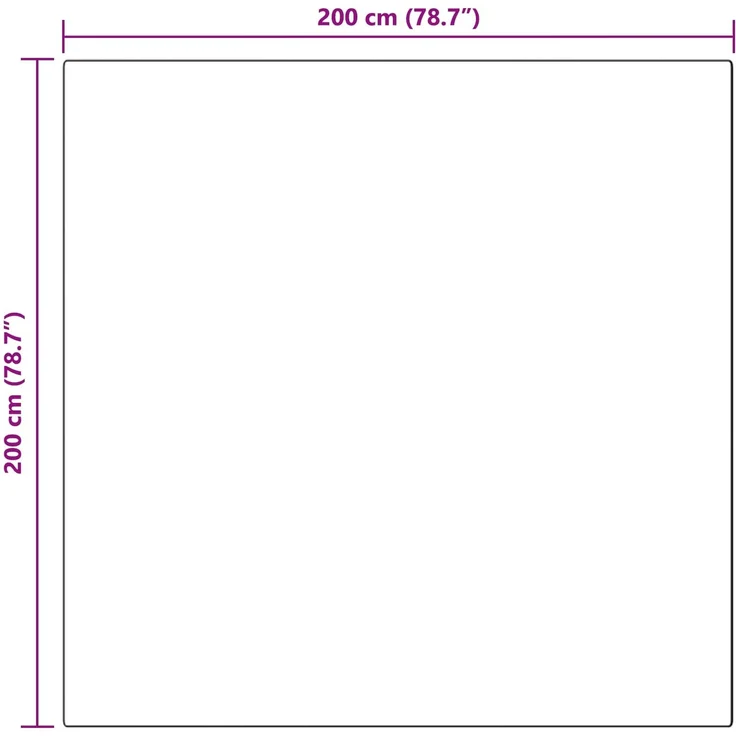 vidaXL Kunstschaffell Teppich Tafalla Anthrazit 200 x 200 cm Polyester 42021599 – Bild 9
