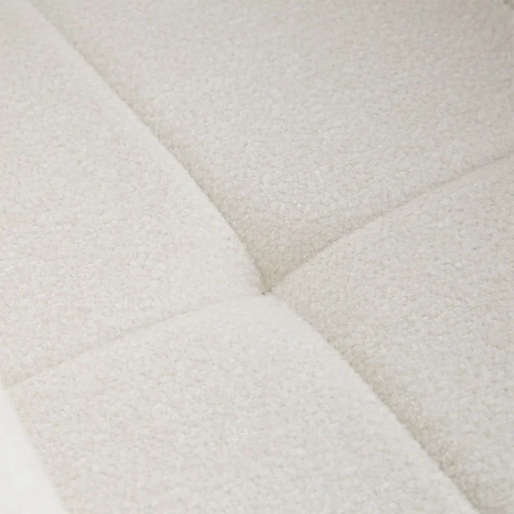 6 Stühle Esszimmer Küchenstühle Bouclé Beige Esszimmerstühle Drehbar Esszimmerstuhl mit Armlehne Dreh Sessel Modern Polsterstuhl – Bild 7