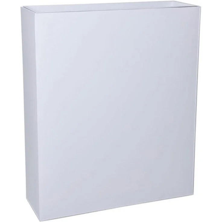 VIVANNO Pflanzkübel pulverbeschichtetes Stahlblech ELEMENTO Kasten - Weiß Matt (1 St), 75x25x90 cm – Bild 4