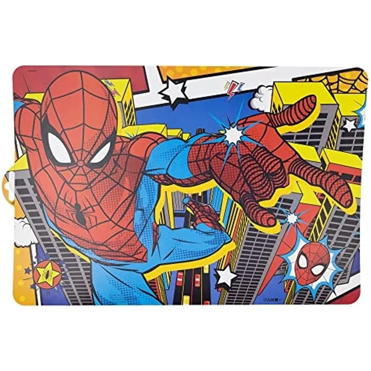 Tischunterlage Zeichentrickmotiv 41x28 cm Platzdeckchen Unterlage Malen Speisen Spider-Man