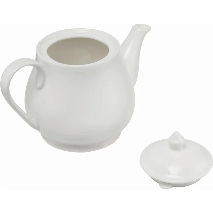 Maxwell & Williams WBA0007 Teekanne 1L, Porzellan, White Basics Round – Bild 2