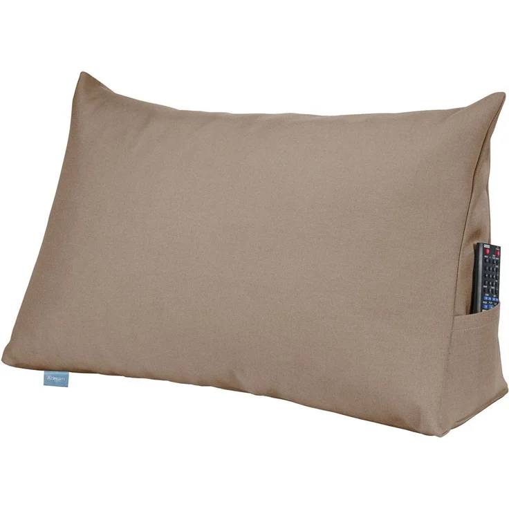 XDREAM Rückenkissen ergonomisches Keilkissen für Bett und Sofa, 1-tlg, als Kopfkissen oder Venenkissen verwendbar, mit praktischem Seitenfach – Bild 1