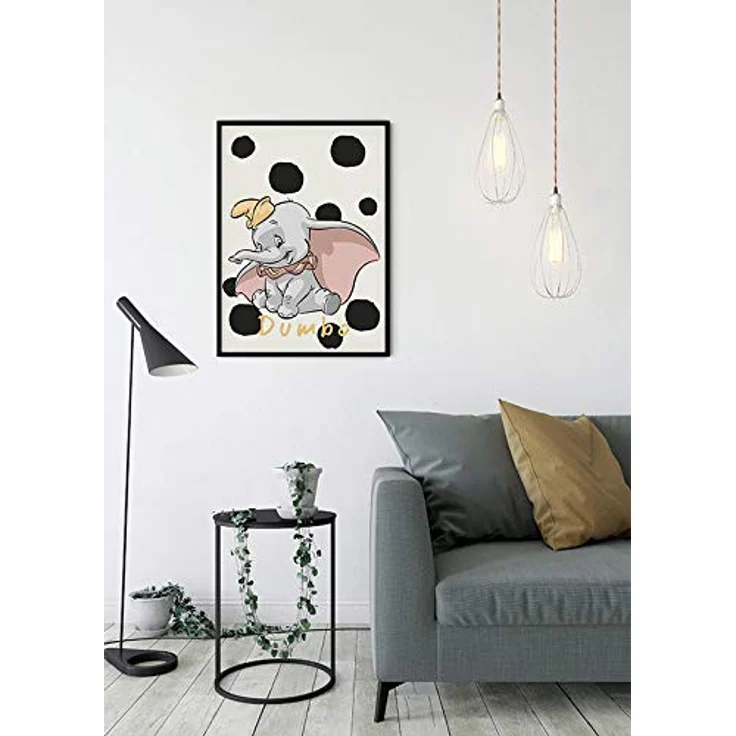 Komar Disney Wandbild Dumbo Dots, Kinderzimmer Dekoration, Kunstdruck 50x70cm ohne Rahmen, hochwertiger Druck auf Premium-Poster Fotopapier – Bild 5
