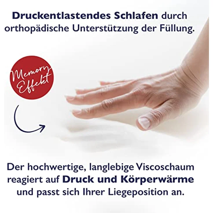 FMP Matratzenmanufaktur, Topper FMP orthopädische Comfort Matratzenauflage 8 cm hoch, Viscoschaum, (1-tlg), Für Druckentlastung und mehr Komfort – Bild 6