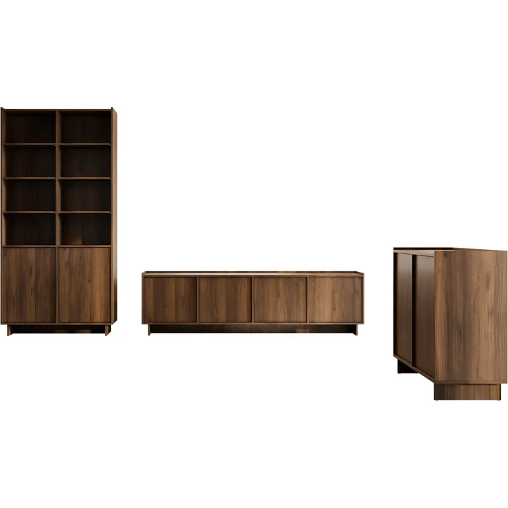 Wohnzimmer-Set Yolkyn I (Farbe: Nuss Warmia) – Bild 2