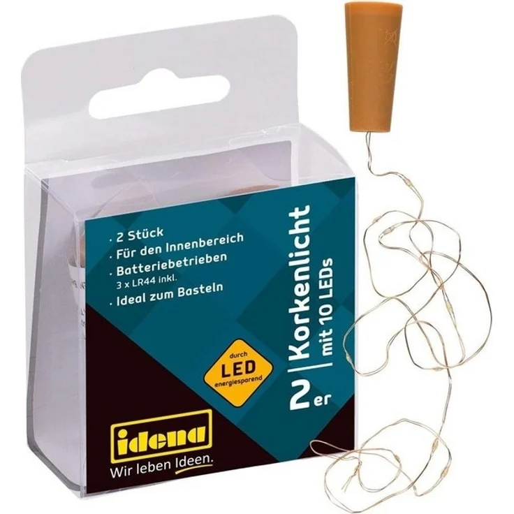 Idena Lichterketten 90 cm gold 1 Pack = 2 St. – Bild 4
