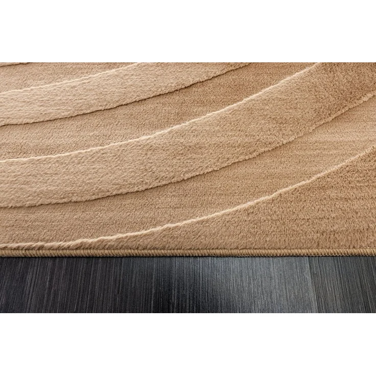 riess-ambiente Designteppich WAVE 230x160cm beiget · Kurzflor-Teppich mit Hoch-Tief-Effekt, rechteckig, Höhe: 10 mm, Wohnzimmer · Indoor · 3D-Effekt · Modern · Schlafzimmer – Bild 3