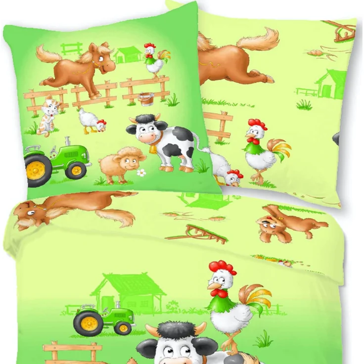 Farm Bettwäsche Digitaldruck ESPiCO Sleep and Dream 135 x 200 + 80 x 80 cm – Bild 3