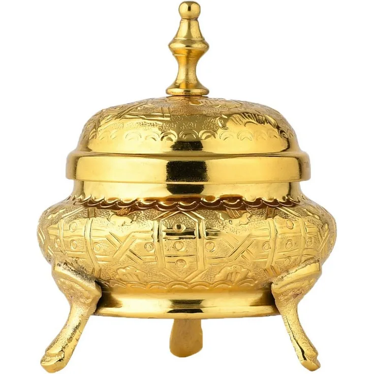 Marrakesch Orient & Mediterran Interior Zuckerdose Orientalische Deko Zuckerdose Tischdeko Dose Bonboniere Nabih Gold, Aluminium, Metall, (1-tlg), Handarbeit