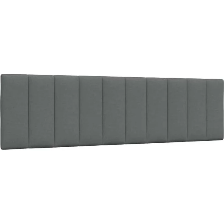 vidaXL Bett, Kopfteil-Kissen Dunkelgrau 180 cm Stoff – Bild 4