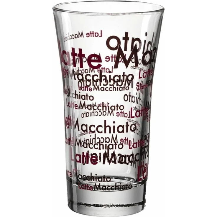 montana: :enjoy Latte Macchiato Becher, Kaffeebecher, Kaffeetasse, Kaffeeglas, Glasbecher, Glas, 190 ml, 065038