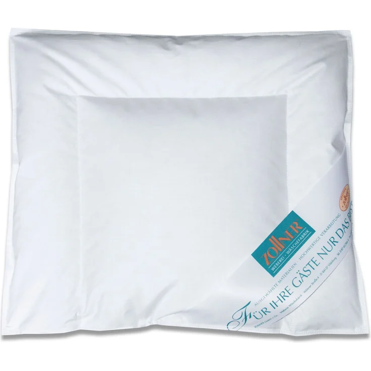 ZOLLNER Kinder & Kleinkinder Daunenkissen aus 90% Daunen und 10% Federn, Bezug Baumwolle, 35x40 cm – Bild 1