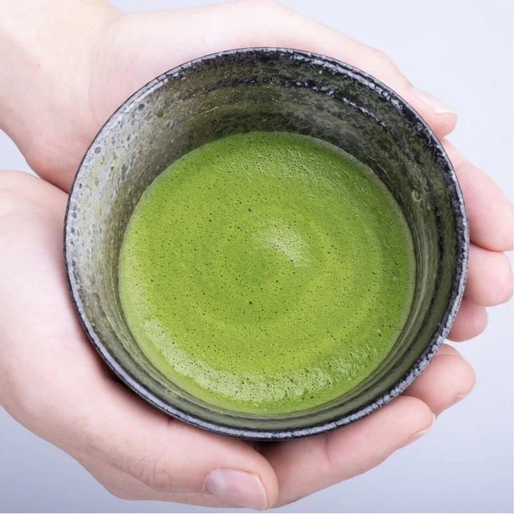 Goodwei Teeservice Matcha-Set "Goma" - Schale Chawan, 80er Matchabesen, Halter & Tablett (5-tlg), 1 Personen, Keramik, handgearbeitet – Bild 4
